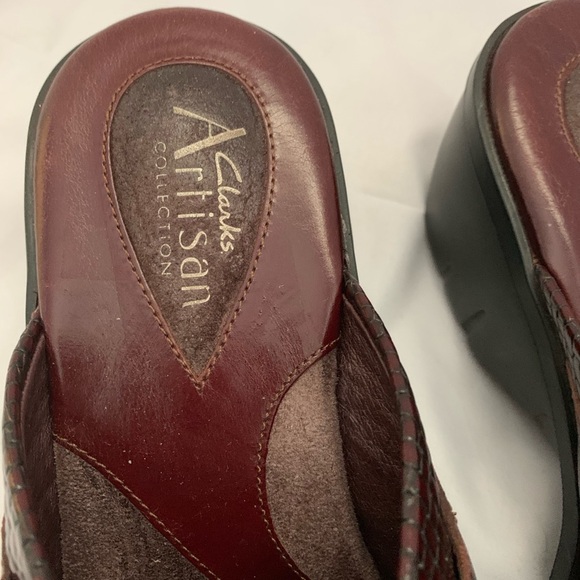 Clarks Artisan Collection Brown Faux Leather Mule - Picture 4 of 8